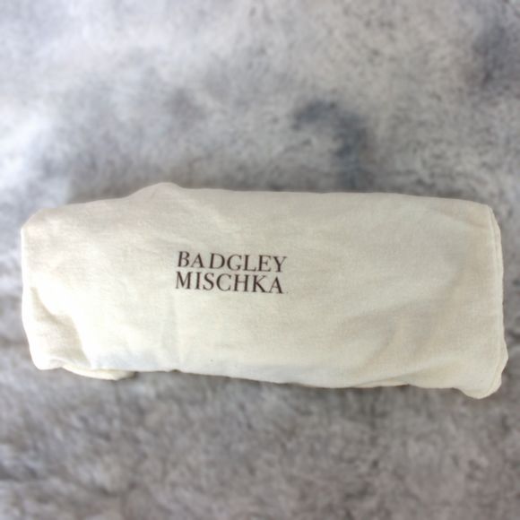 Badgley Mischka Melinda II Embellished Crystal Evening Sandals w/ bag | Silver 7 - Picture 9 of 13